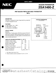 2SA1400 datasheet pdf NEC