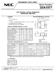 2SA1977 datasheet pdf NEC