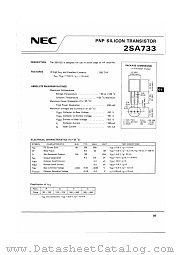 2SA733 datasheet pdf NEC