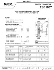 2SB1657 datasheet pdf NEC
