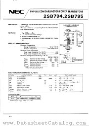 2SB795 datasheet pdf NEC