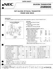 2SB800 datasheet pdf NEC
