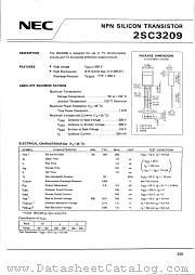 2SC3209 datasheet pdf NEC