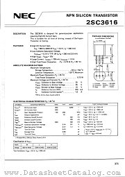 2SC3616 datasheet pdf NEC