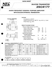 2SC4177 datasheet pdf NEC