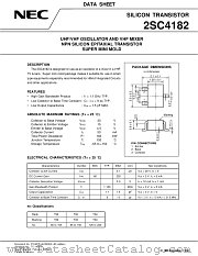 2SC4182 datasheet pdf NEC