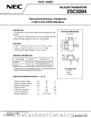2SC5004-T1 datasheet pdf NEC
