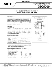 2SC5009-T1 datasheet pdf NEC