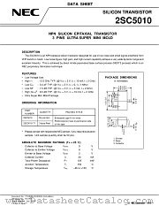 2SC5010 datasheet pdf NEC