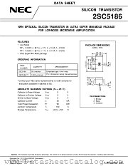 2SC5186 datasheet pdf NEC