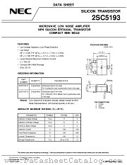 2SC5193-T1 datasheet pdf NEC
