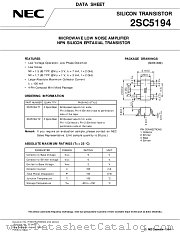 2SC5194-T2 datasheet pdf NEC