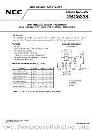 2SC5338 datasheet pdf NEC