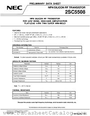 2SC5508 datasheet pdf NEC
