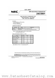 2SC5801-T3 datasheet pdf NEC