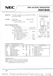 2SC945 datasheet pdf NEC