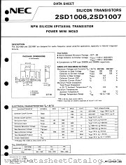 2SD1006 datasheet pdf NEC