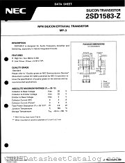 2SD1583-Z datasheet pdf NEC