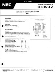 2SD1584-Z datasheet pdf NEC