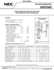 2SD2582 datasheet pdf NEC