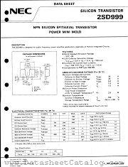 2SD999 datasheet pdf NEC