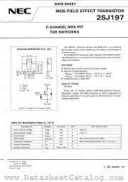 2SJ197 datasheet pdf NEC