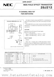 2SJ212 datasheet pdf NEC