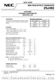 2SJ492-S datasheet pdf NEC