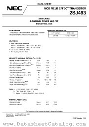 2SJ493 datasheet pdf NEC