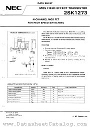 2SK1273 datasheet pdf NEC