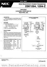 2SK1284-Z datasheet pdf NEC