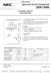 2SK1585 datasheet pdf NEC