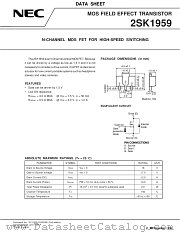 2SK1959 datasheet pdf NEC