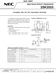 2SK2053 datasheet pdf NEC