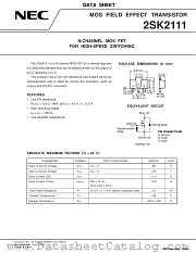 2SK2111 datasheet pdf NEC