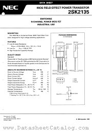 2SK2135 datasheet pdf NEC