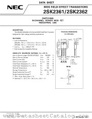 2SK2362 datasheet pdf NEC