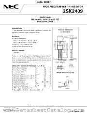2SK2409 datasheet pdf NEC