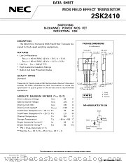 2SK2410 datasheet pdf NEC
