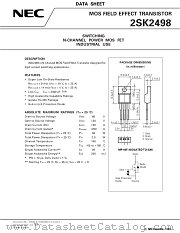 2SK2498 datasheet pdf NEC