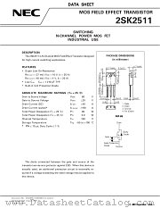 2SK2511 datasheet pdf NEC