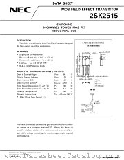 2SK2515 datasheet pdf NEC