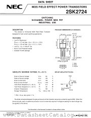 2SK2724 datasheet pdf NEC