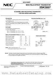 2SK2857 datasheet pdf NEC