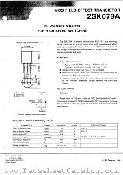 2SK679A datasheet pdf NEC