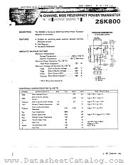 2SK800 datasheet pdf NEC