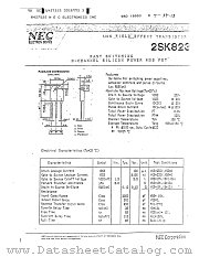 2SK823 datasheet pdf NEC