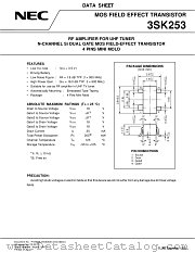 3SK253 datasheet pdf NEC
