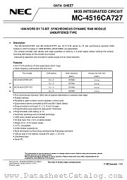 MC-4516CA727PF-A75 datasheet pdf NEC