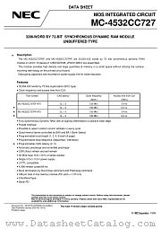 MC-4532CC727EF-A75 datasheet pdf NEC
